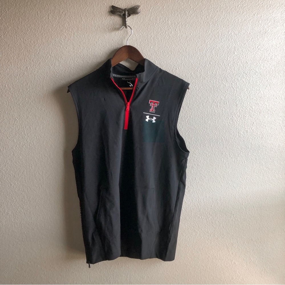 NWT Under Armour Men’s Texas Tech Half Zip Vest